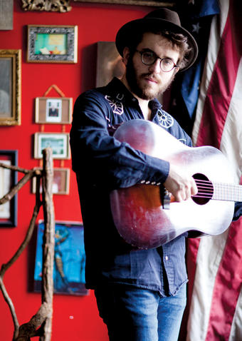 By the time Anthony da Costa ’13 enrolled in the College, he was a familiar face at Postcrypt Coffeehouse, where he has been performing since he was 13. PHOTO: ERIN FOSTER